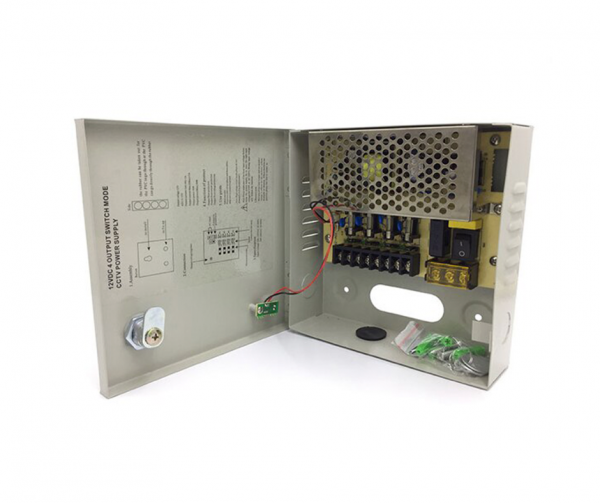 CCTV POWER BOX 4 CANALES DC12V 5A PARA CCTV