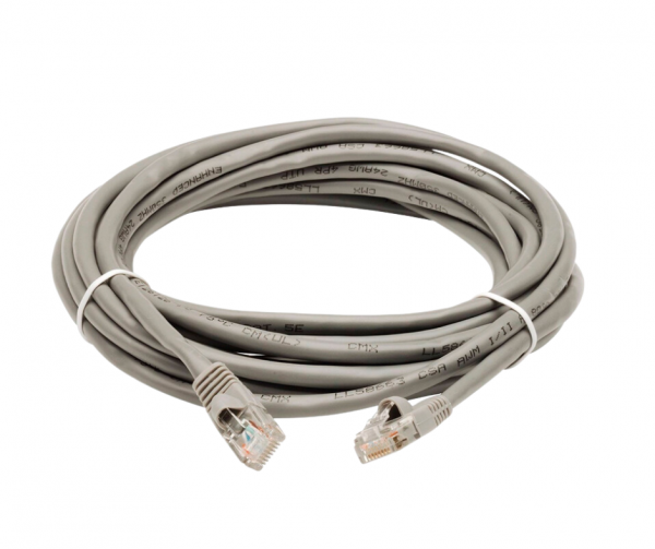 PATCH CORD CAT 5E DE 7 PIES COLOR GRIS