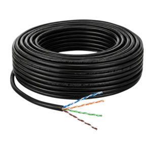 Cable UTP Cat6 Exterior Negro Nitrotel NTNC6EBK | Doble Chaqueta